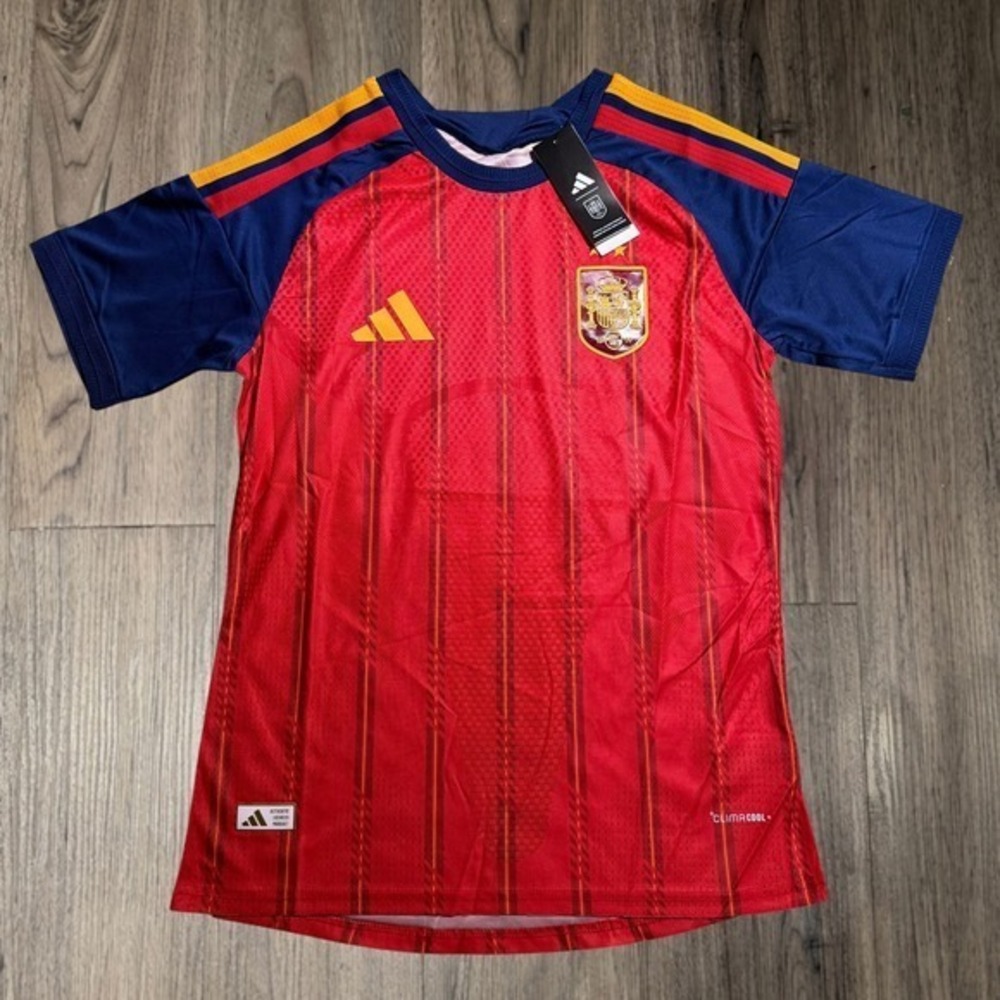 Adidas Spain National Team Soccer Home Jersey Size XL Slim NWT